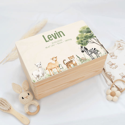 Personalized Memory Box - Baby Lion