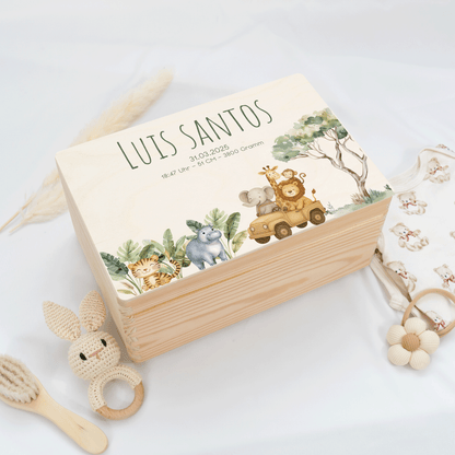 Personalized Memory Box - Baby Lion