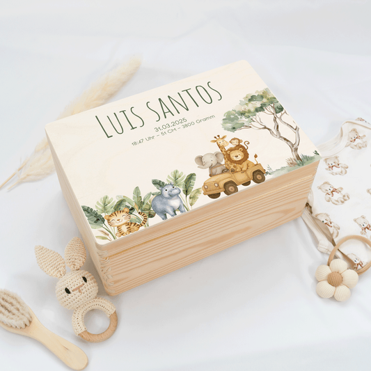 Personalized Memory Box - Baby Lion