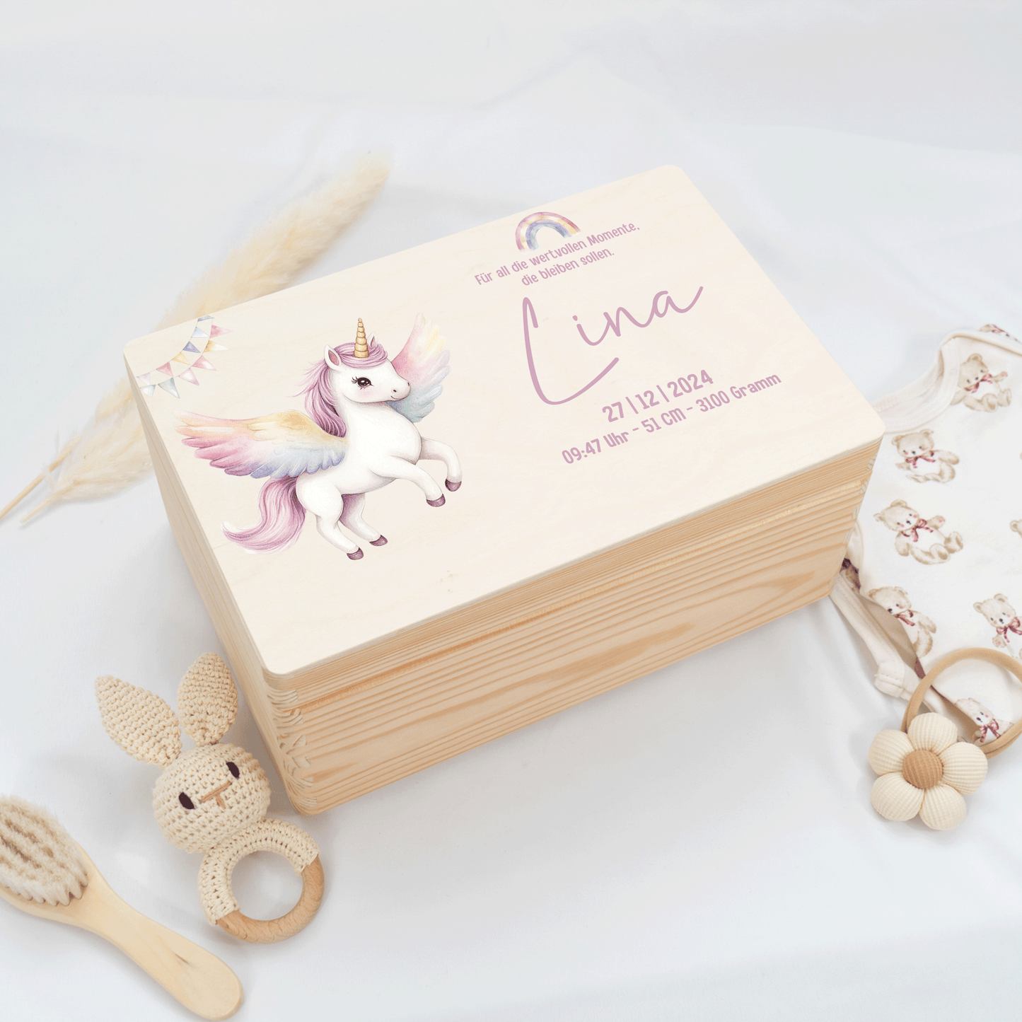 Personalized Memory Box - Baby Lion