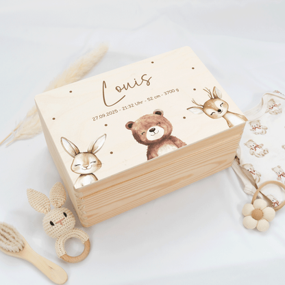 Personalisierte Erinnerungskiste - Abenteuerfreunde