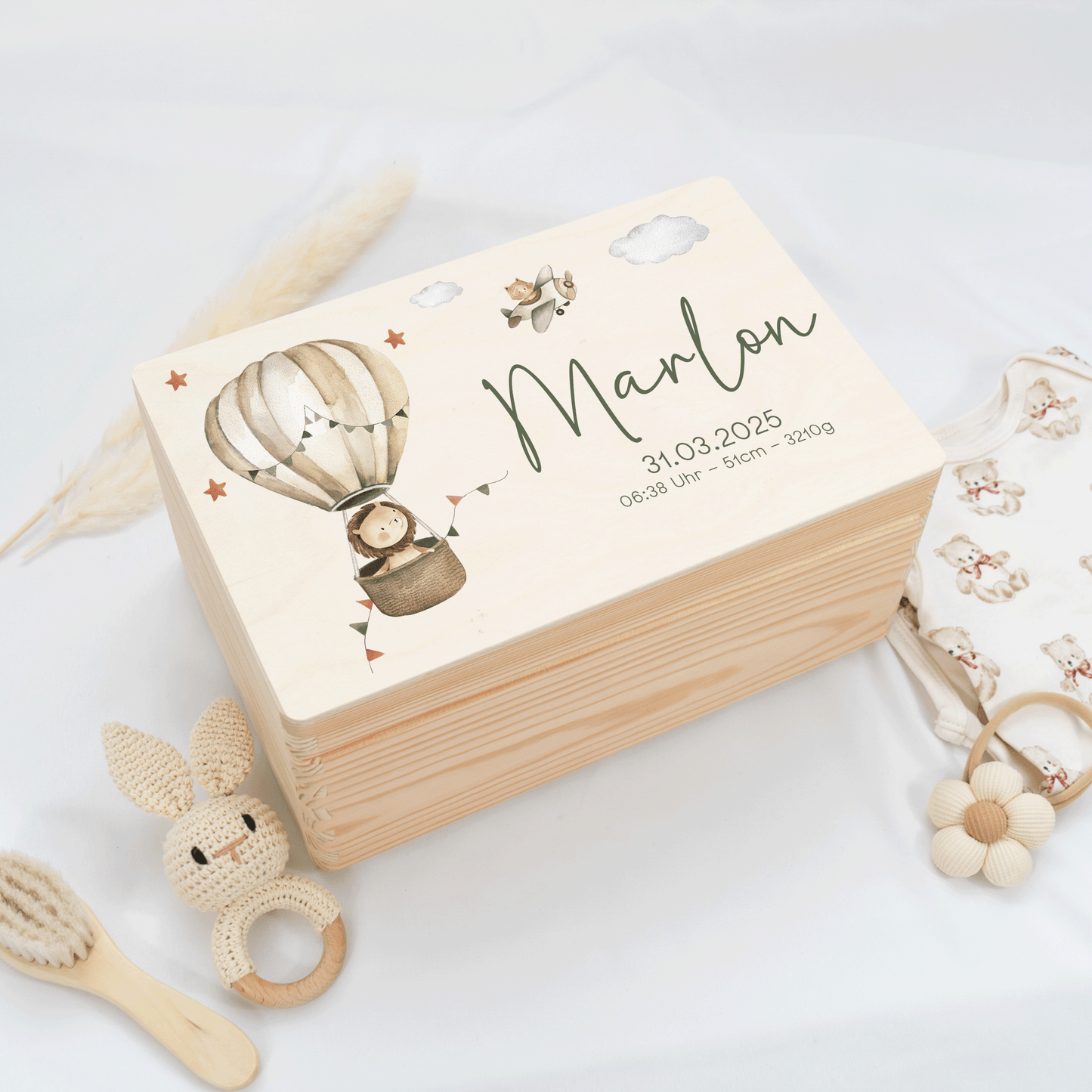 Personalized Memory Box - Baby Lion