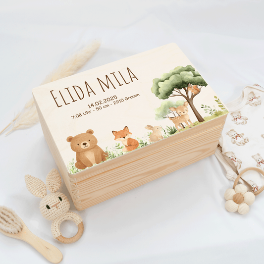 Personalized Memory Box - Baby Lion