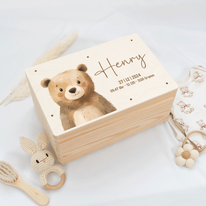Personalized Memory Box - Baby Lion