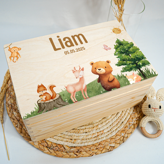 Personalized Memory Box - Baby Lion
