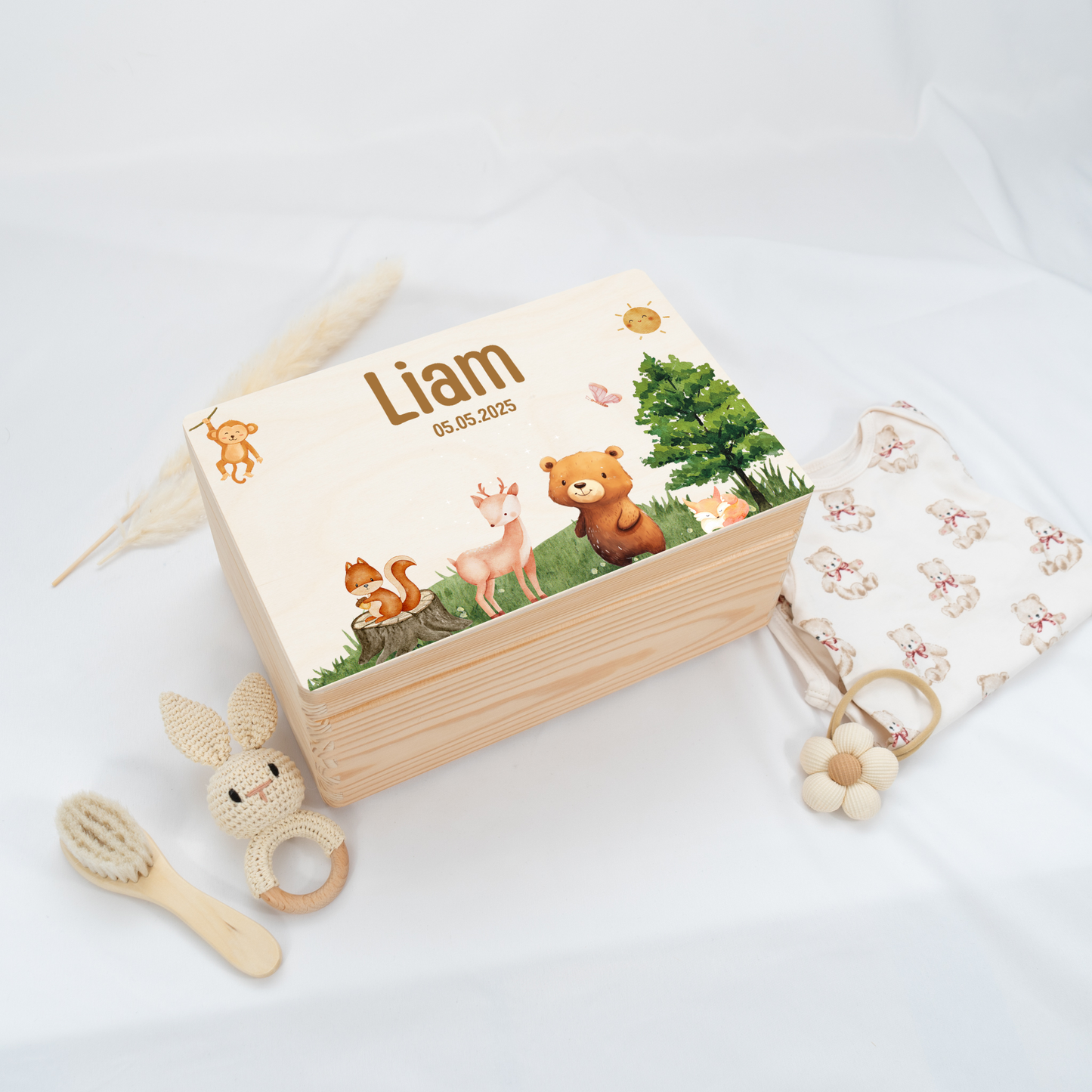 Personalized Memory Box - Baby Lion
