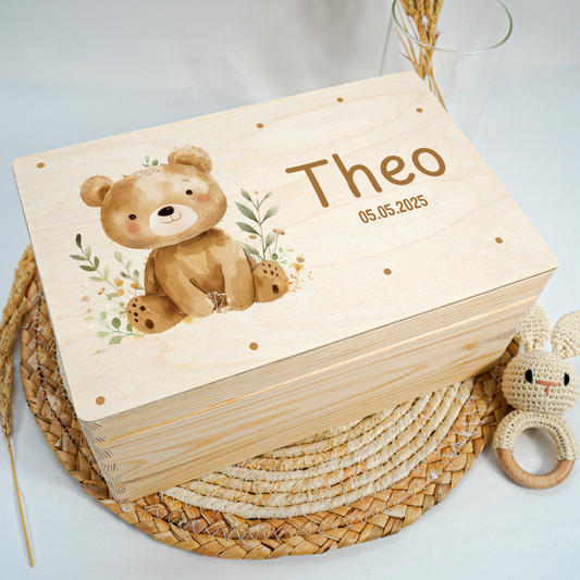 Personalized Memory Box - Baby Lion