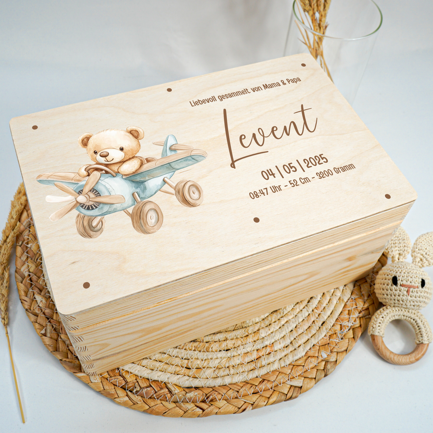 Personalized Memory Box - Baby Lion