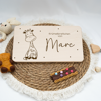 Frühstücksbrettchen Personalisiert - Giraffe
