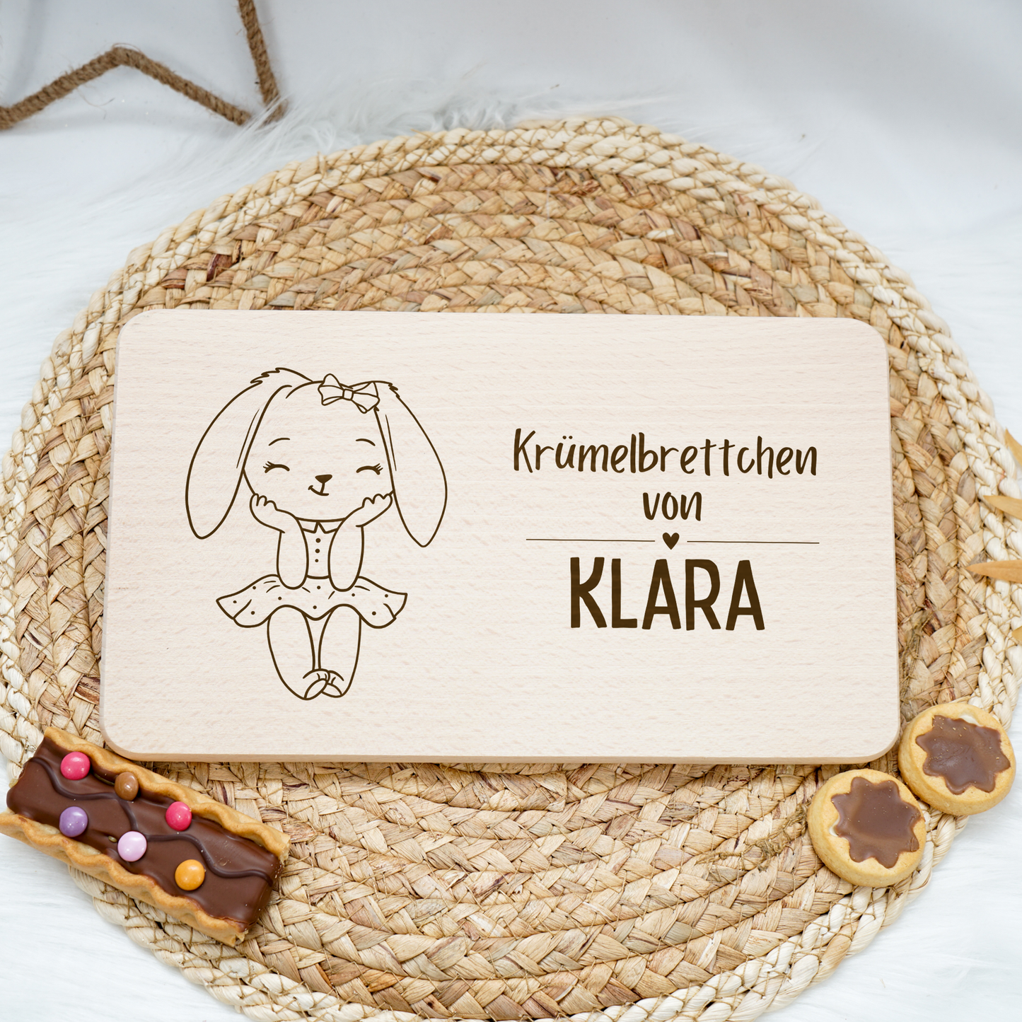 Breakfast Board Personalized - Baby Deer Boy