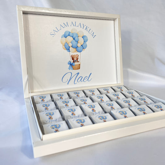 Chocolate Box Personalized - Teddy Bear Beige