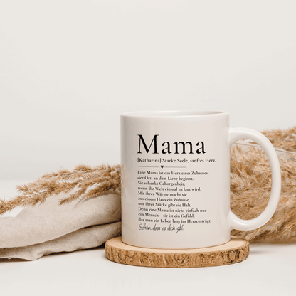 Personalisierte Tasse - Mama Definition