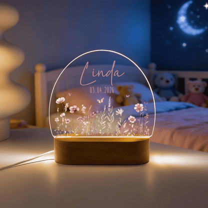 Bundle Sparset | Erinnerungskiste & Nachtlampe - Blumenmotiv