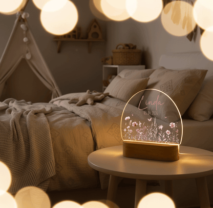 Bundle Sparset | Erinnerungskiste & Nachtlampe - Blumenmotiv