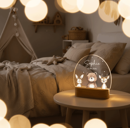 Personalized Night Lamp LED - Safari Family