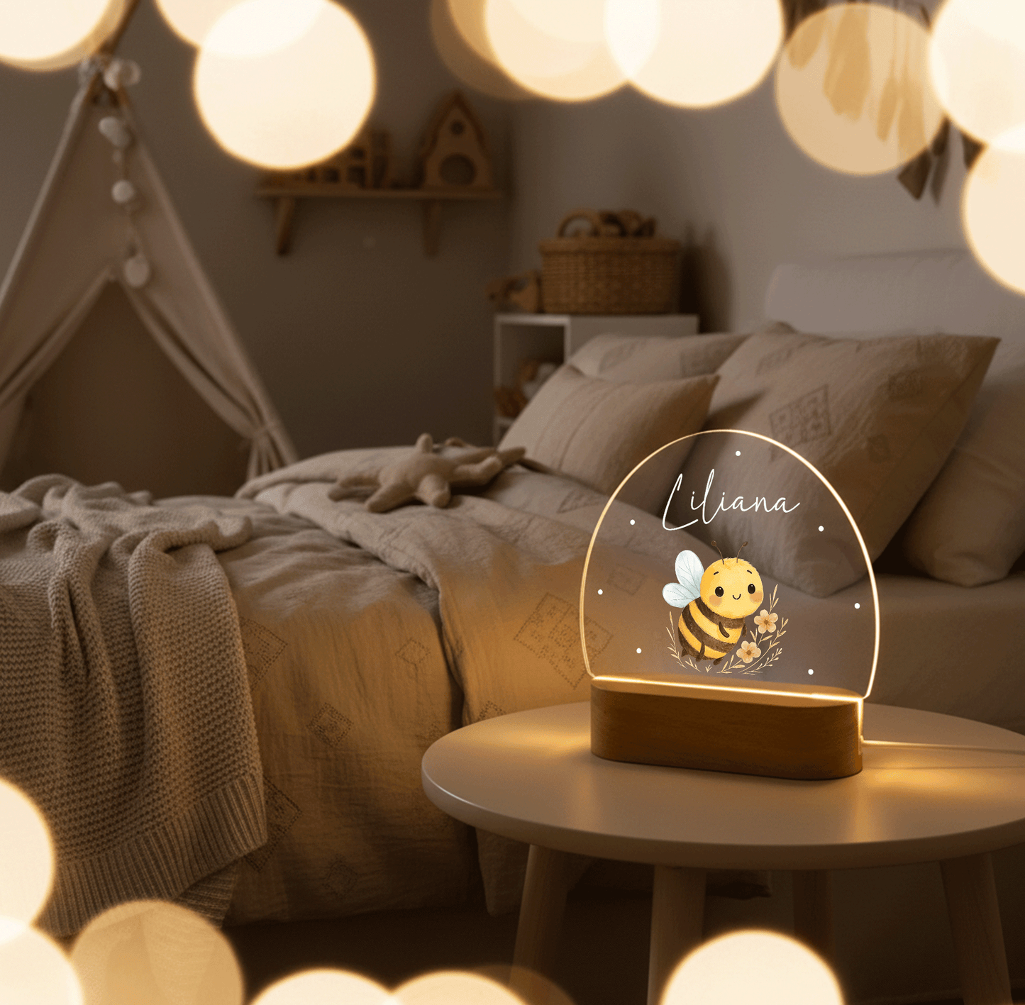 Personalized Night Lamp LED - Safari Family