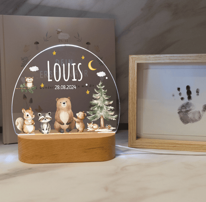 Personalized Night Lamp LED - Safari Family