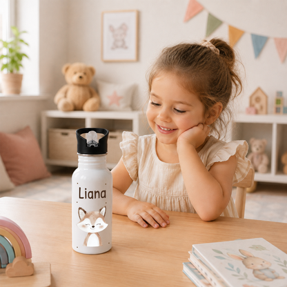 Trinkflasche personalisiert - Süßer Fuchs