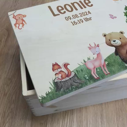 Personalized Memory Box - Baby Lion